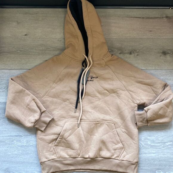 OF WHITE HOODIE STICK TO YOUR DREAMS‎ TAN XL NWT - Picture 2 of 6